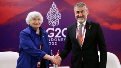 Hazine ve Maliye Bakanı Nureddin Nebati, ABD'li mevkidaşı ile görüştü! Gündem: Küresel ekonomik sıkıntılar...