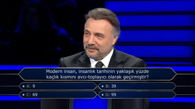 Modern insan, insanlık tarihinin yaklaşık yüzde kaçlık kısmını avcı-toplayıcı olarak geçirmiştir?