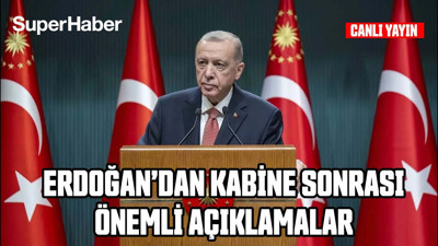 #CANLI Cumhurbaşkanı Erdoğan, Kabine Toplantısı'nın ardından açıklama yapıyor