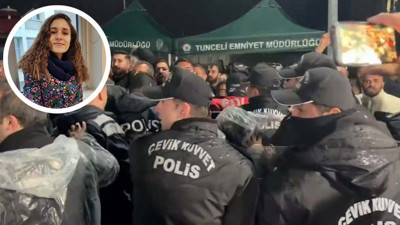 Tunceli'de vatandaş ayaklandı! Tuncay Sonel'in oğlu ile koruması adliyeye getirilirken olay