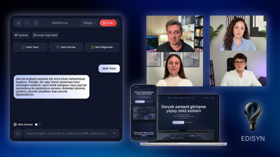 Toplantılarda not tutma devri yerli yapay zeka programı "Edisyn" ile sona eriyor