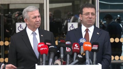 Ekrem İmamoğlu, Mansur Yavaş'ı ziyaret etti! "Kimsenin yedeği değilim" sözlerine dikkat çeken cevap...