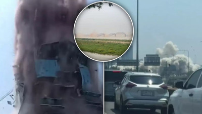 Myanmar'da 7.7 büyüklüğünde deprem! Tarihi köprü çöktü...Gökdelenler yerle bir oldu... Saniye saniye kamerada!