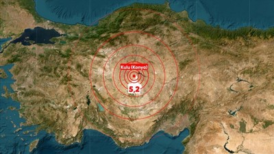 Konya'da 5.2 büyüklüğünde deprem! Ankara'da da hissedildi