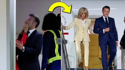 Dünya o tokadı konuşurken Macron çifti Endonezya’da el ele poz verdi! 'Buzları erittik' mesajı...