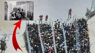 Nazi kampı benzetmesi! Gazze'de yardım değil utanç sahnesi: Gazzeliler tel örgülerde bekletildi...
