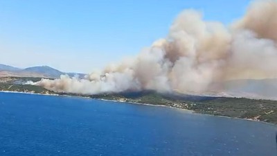 İzmir Aliağa’da korkutan orman yangını: Havadan ve karadan müdahale başlatıldı!