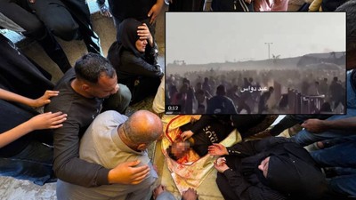 Soykırımcı İsrail'in katliam görüntüleri ortaya çıktı! Onlarca Filistinli şehit var