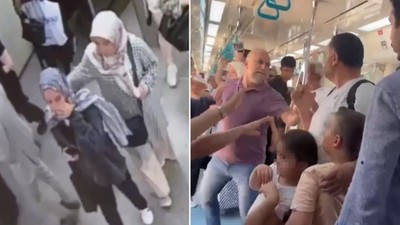 Marmaray'daki yumruklu saldırıda genç kadının ifadesi ortaya çıktı! "Başörtümü kastederek hakaret etti"