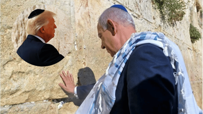 Binyamin Netanyahu, Ağlama Duvarı'nda Donald Trump için dua etti!