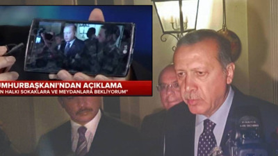 Cumhurbaşkanı Erdoğan'ın 15 Temmuz gecesi Marmaris’te yaptığı ilk açıklamasına ait yayınlanmayan görüntüler çıktı