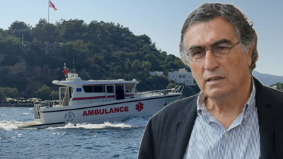 Yunan adasında fenalaşan gazeteci Hasan Cemal, deniz ambulansıyla Bodrum'a getirildi