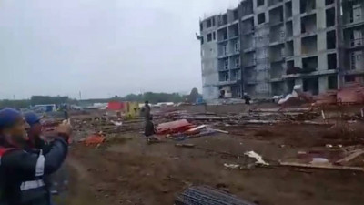 Bartınlı inşaat işçileri, Rusya Kamçatya'daki 8.8'lik deprem anını böyle görüntüledi