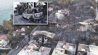 Çanakkale’de alevlerin izleri gün ağarınca ortaya çıktı: Güzelyalı’daki villalar küle döndü! Dron görüntüleri yürek yaktı