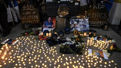 İsrail’in basın katliamı Washington’da gündem oldu! Enes El-Şerif için NBC ve FOX News önünde adalet çağrısı: Kör, sağır ve dilsizi oynamayın!