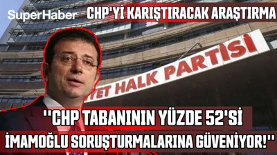 CHP'yi karıştıracak araştırma: CHP tabanının yüzde 52’si İmamoğlu soruşturmalarına güveniyor