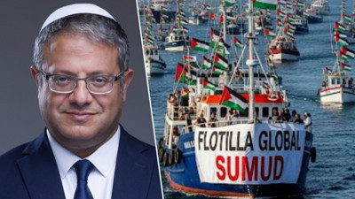 Soykırımcı Ben-Gvir'den aşağılık plan! Sumud Filosu’nu terörist ilan edip gemilere el koyacak!