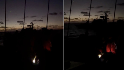 İsrail askeri gemisi Sumud Filosu’na tehlikeli manevralar yaptı: Aktivistler o anları kayda aldı!