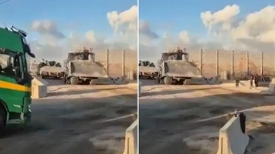 Ateşkesin ilk aşaması başladı: İsrail tankları Gazze'den çekilmeye başladı! İlk görüntüler geldi...