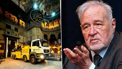 Ayasofya’da ağır tonajlı kamyon krizi! İlber Ortaylı'dan dikkat çeken çıkış: Bu yapı bu yükü kaldıramaz!