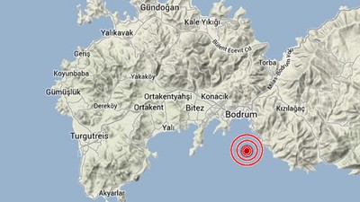 Bodrum'da bir deprem daha! AFAD: 4,9, Kandilli: 5,1 açıkladı