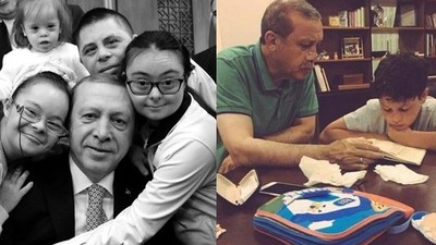 Cumhurbaşkanı Erdoğan'ın objektiflere yansıyan özel anları...