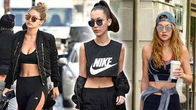 Gigi ve Bella Hadid kardeşlerden bambaşka bir spor giyim yorumu!