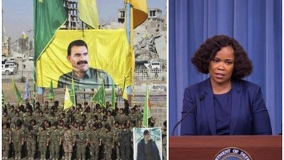 ABD'den Rakka'da açılan Öcalan posterine rezalet savunma!