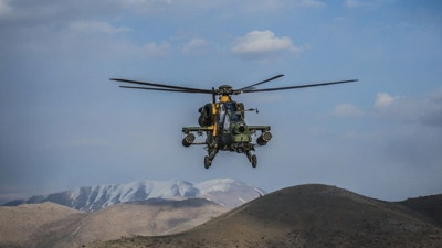 ATAK helikopterleri Afrin'de hedefleri 'Cirit' ile vurdu! / VİDEO