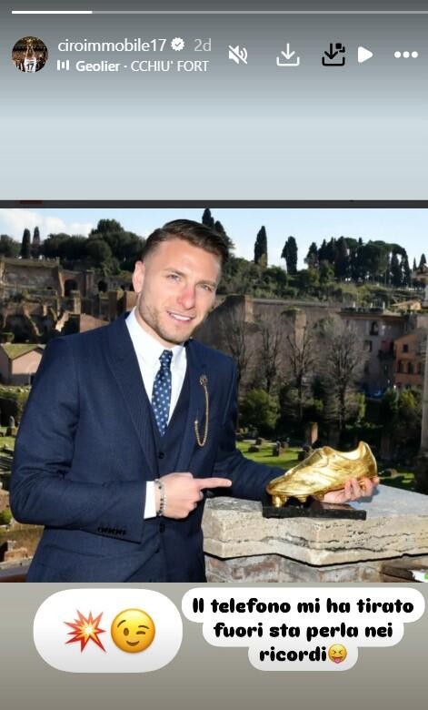 Ciro Immobile'den eleştirilere karşı gece yarısı olay paylaşım
