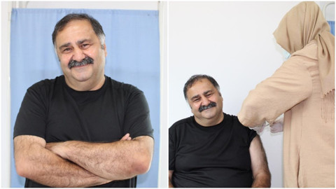 Ünlü Oyuncu hatırlatma dozu yaptırarak, vatandaşları aşı olmaya davet etti