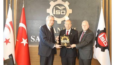 KKTC Cumhurbaşkanı Ersin Tatar İSO’yu ziyaret etti