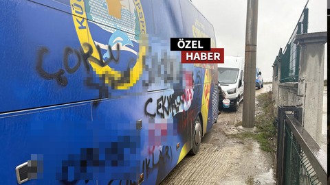 K.Ç. Sinopspor’un takım otobüsüne spreyli saldırı