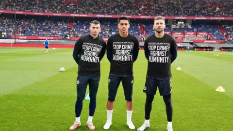 Fenerbahçe'den Feyenoord maçında dünyaya çok anlamlı mesaj