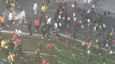 Kayserispor taraftarından Galatasaray'ın kaldığı otele saldırı!