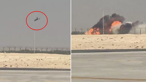 Dubai havacılık fuarında şok! Gösteri uçuşu felakete döndü...