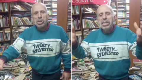 Kütüphane dolusu kitap okuyan adamın isyanı gündem oldu!