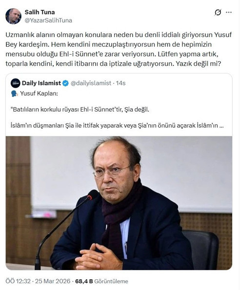 İran Savaşı’nda mezhepçi fitneye sert çıkış! Salih Tuna’dan Yusuf Kaplan’a: Meczuplaşma - Resim : 2