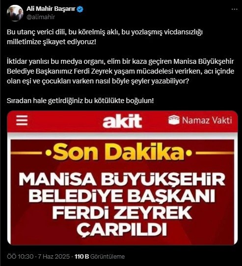Akit'in rezil manşeti sosyal medyada infial yarattı... Peş peşe tepkiler geliyor: Çarpılan da tükenen de sizsiniz! - Resim : 2