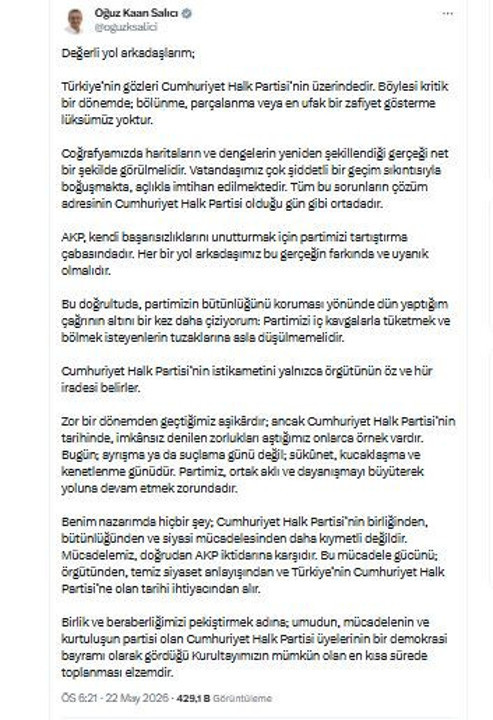 Oğuz Kaan Salıcı şaşırttı! Kılıçdaroğlu’nun adamı diyorlardı, hızla kongreye gidelim dedi - Resim : 2