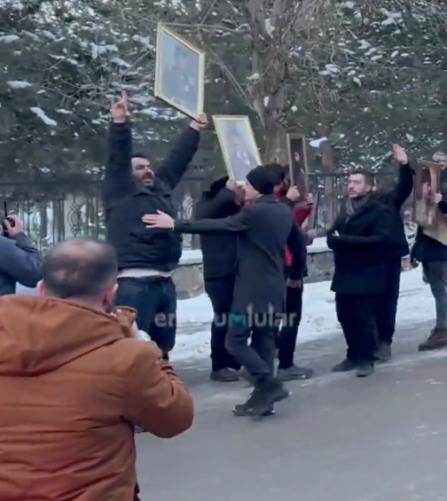 Halil Konakçı'ya Erzurum'da şok: Enver, Cemal ve Talat Paşalı protesto! Olay sonrası Halil Konakçı'dan açıklama geldi!