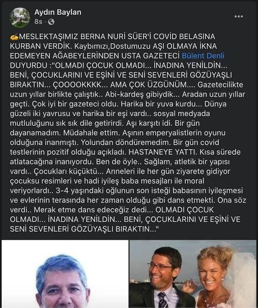 Gazetecinin inadı yaşamına mal oldu! Hem aşı olmadı, hem tedaviyi reddetti - Resim : 4