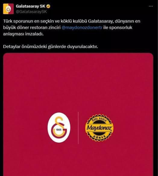 Maydonoz Döner'e düzenlenen FETÖ operasyonu sonrası Galatasaray'dan jet hamle: Bütün paylaşımları sildiler!
