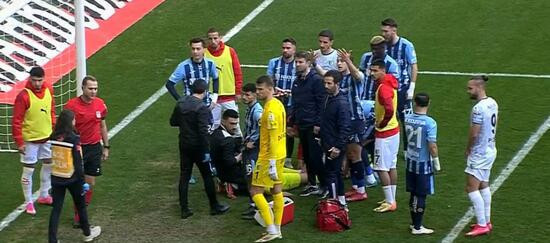 Adana Demirspor - Bodrum FK maçında korkutan sakatlık! Kaleci hastaneye kaldırıldı - Resim : 2