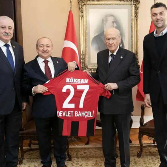 Gaziantep FK heyetinden MHP Genel Başkanı Devlet Bahçeli’ye ziyaret