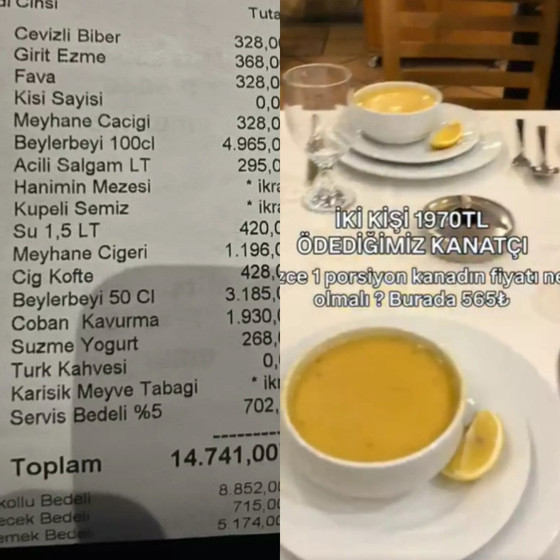 Menü zamları sosyal medyada! Kuver ücretleri adisyondan kalktı ama hesap değişmedi! Fatih Tutak tadım menüsüne 1500 TL zam yaptı