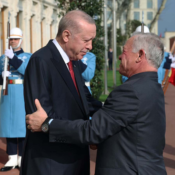 Cumhurbaşkanı Erdoğan, Ürdün Kralı II. Abdullah ile bir araya geldi