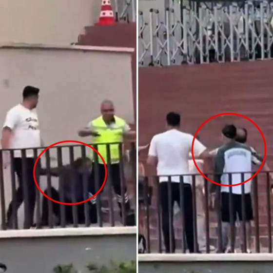 Torreira'ya AVM çıkışında pusu! Saldırı anının görüntüleri ortaya çıktı...