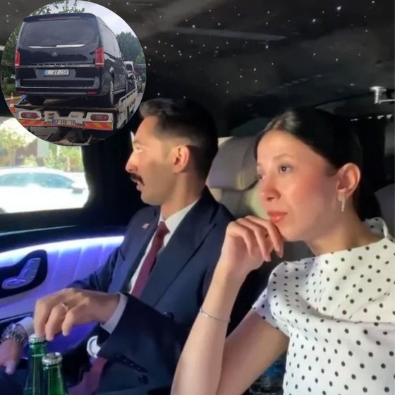Parti başkanının ihlalini eşinin TikTok videosu ortaya çıkardı! Plakalığını kapattı, yetkisiz çakar kullandı...