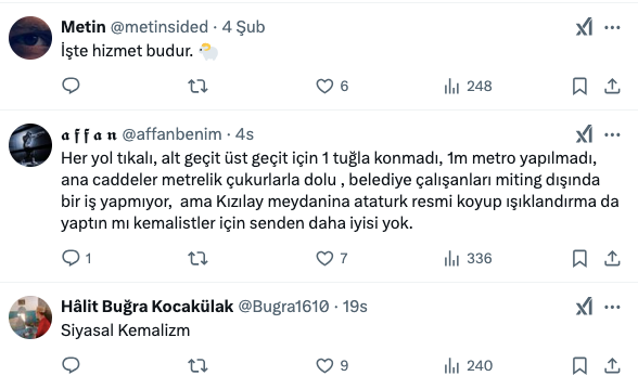 6 yıldır 0 metro yapan Mansur Yavaş'tan dikkat çeken hamle! Kızılay Meydanı'na Atatürk ledi! - Resim : 2